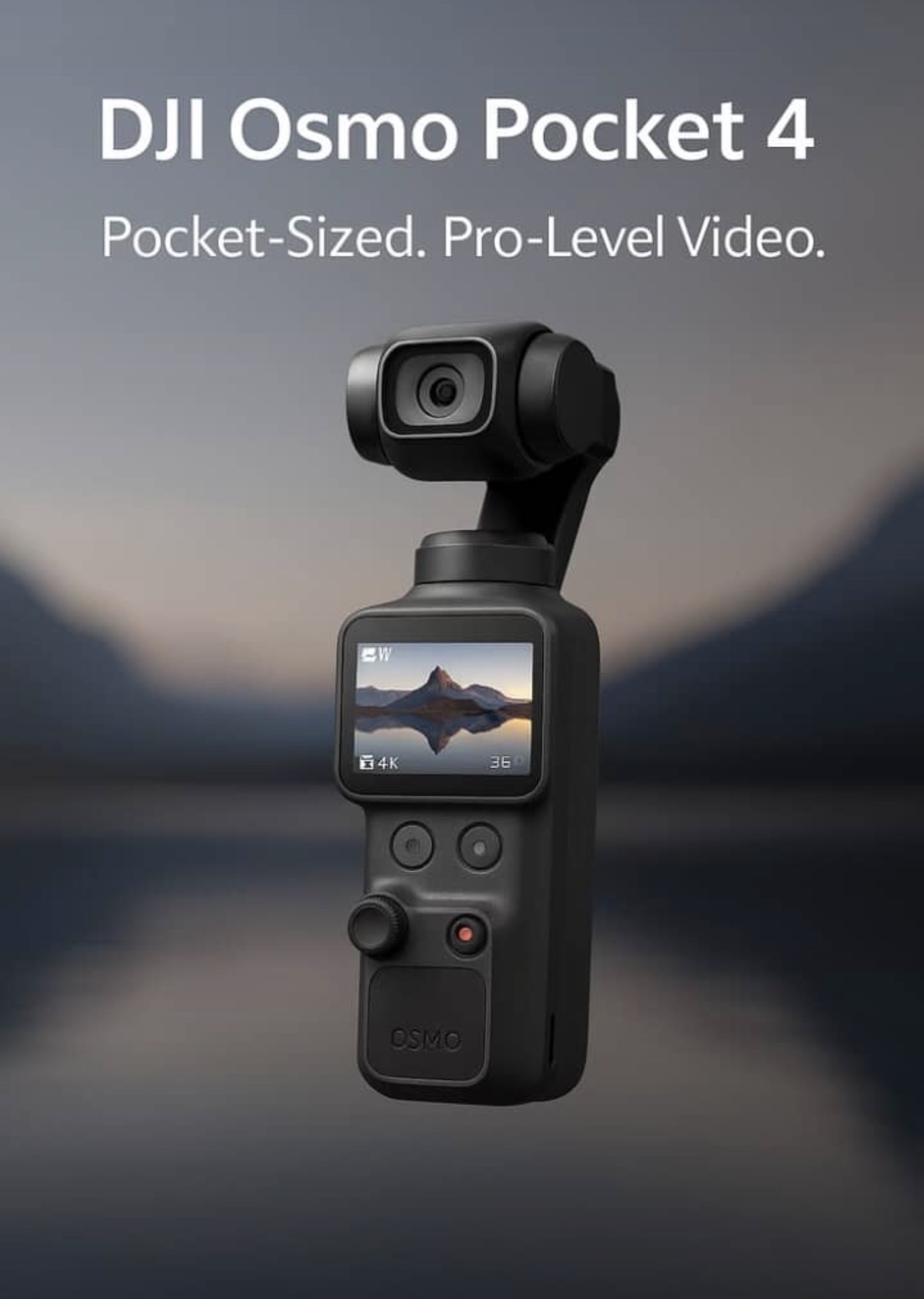 DJI Osmo Pocket 4 – Caméra stabilisée 4K